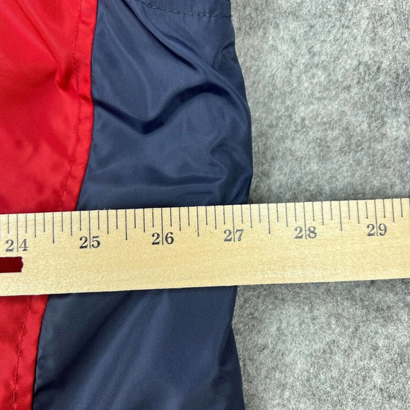 Tommy Hilfiger Jacket Mens Extra Large Blue Red Fleece Lined Nylon Full Zip Y2K - Picture 13 of 16